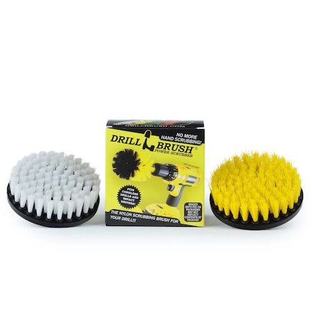Drill Brush Power Scrubber By Useful Products 5 in W 5 in L Brush, Variety 5in-S-WY-QC-DB